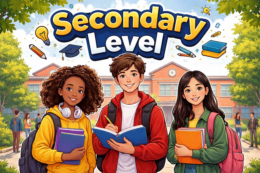 Secondary students preparing for ICSE board exams